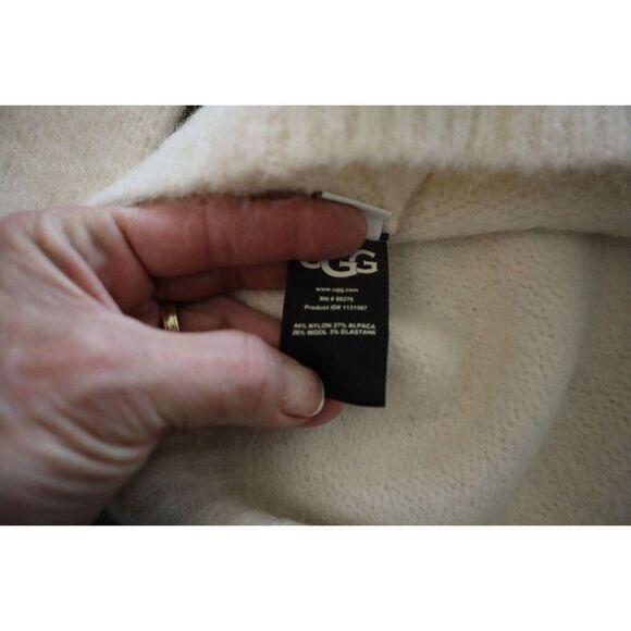 UGG 1131507 101 Womens Sz XS Cream/Beige Lylah Roll Neck Wool Blend Sweater - Picture 8 of 10